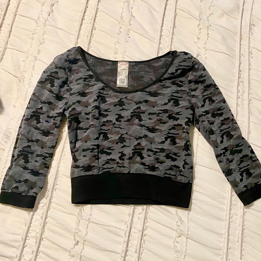 Electric Yoga Long Sleeve Seamless Camo Crop